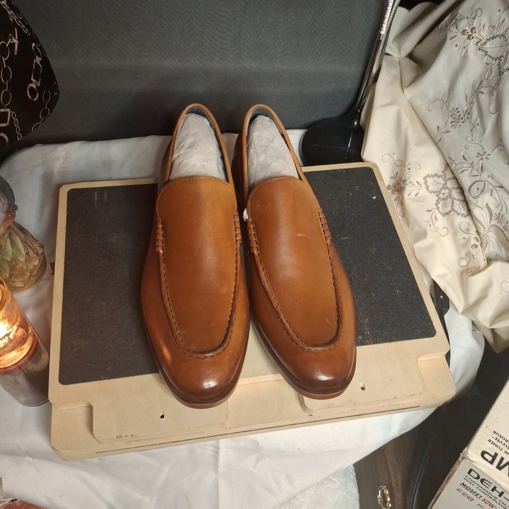 Cole Haan Tan Leather Loafers
